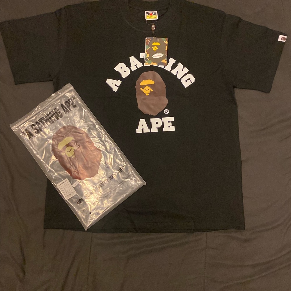 A Bathing Ape Black Short Sleeve Tee